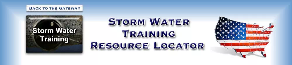 Stormwater Training State Resource Locator